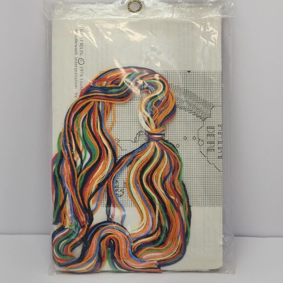 Vintage 1978 Garfield Cross Stitch Kit GCS-11 “Big Fat Hairy Deal” 5x7 Millcraft - Picture 3 of 6